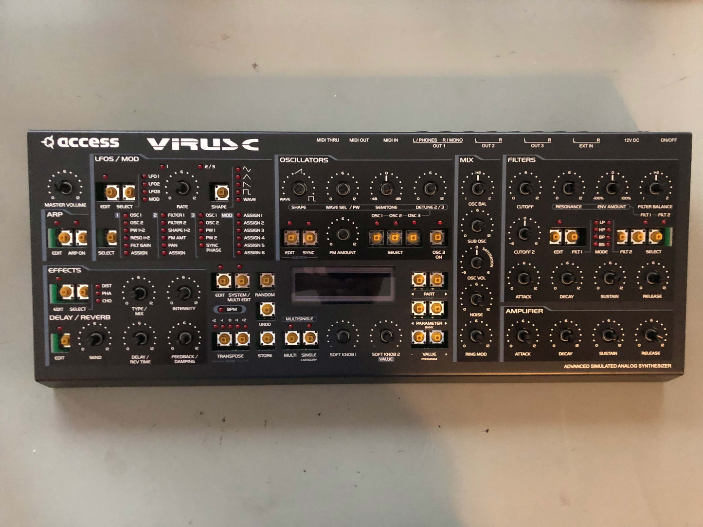 Access Virus C Desktop Minty, New Power Filter Cap, Battery + PSU