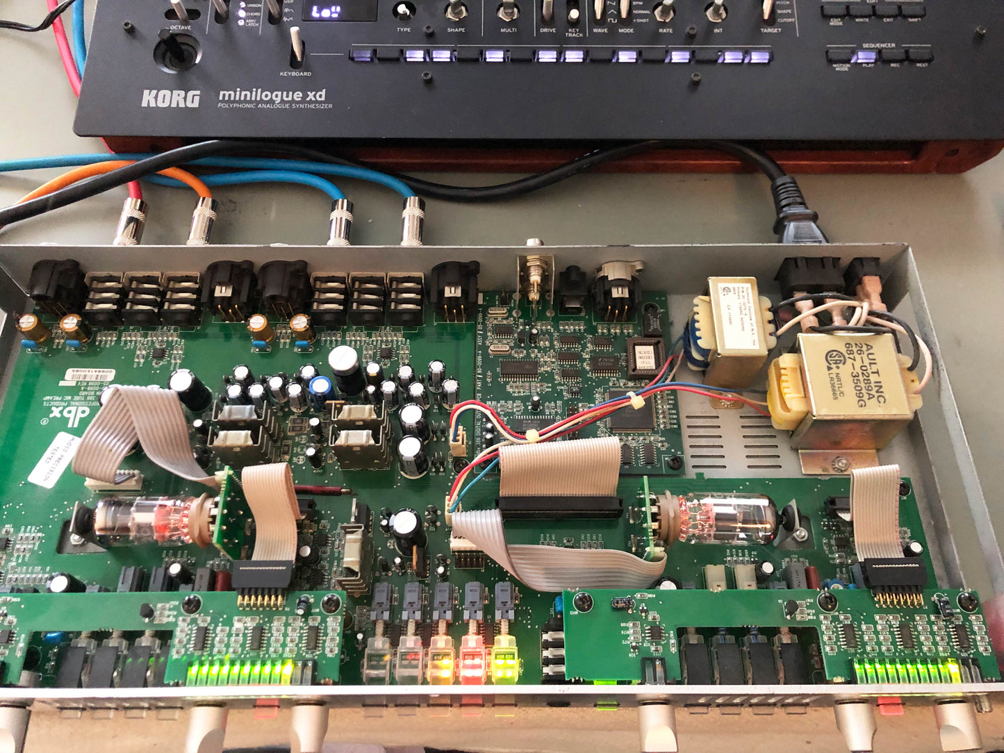 DBX 386 Dual Vacuum Tube Preamp w/ New Tubes, New Caps in Analog Path, Lubed & Calibrated