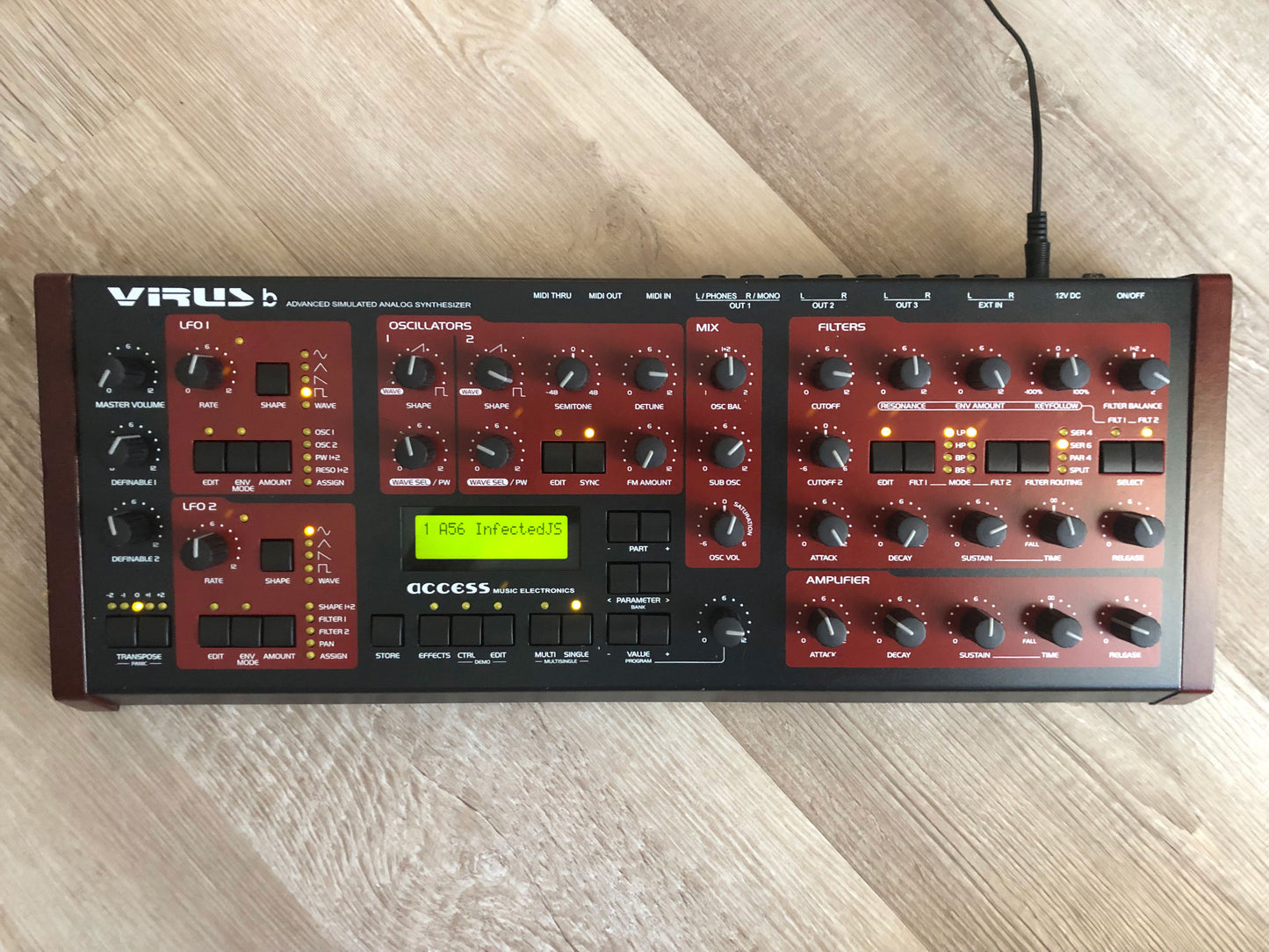 Access Virus B Desktop, All New Tacts, Power Filter Cap, Battery + PSU, OS 4.9