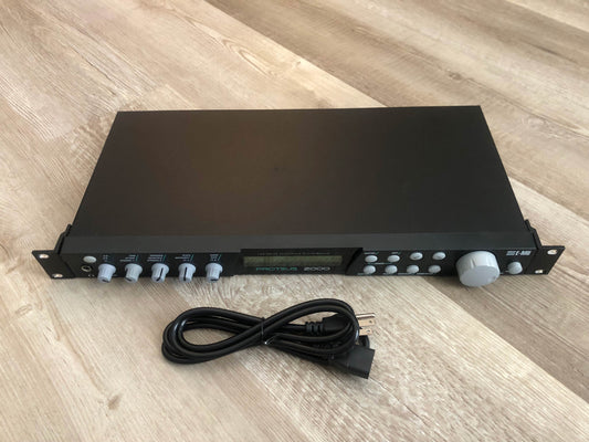 E-MU Systems Proteus 2000 Synthesizer Sound Module w/ New PSU & Encoder + Rack Ears