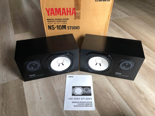 Yamaha NS-10M Studio Monitors Matched Pair w/ Original Box + Manual