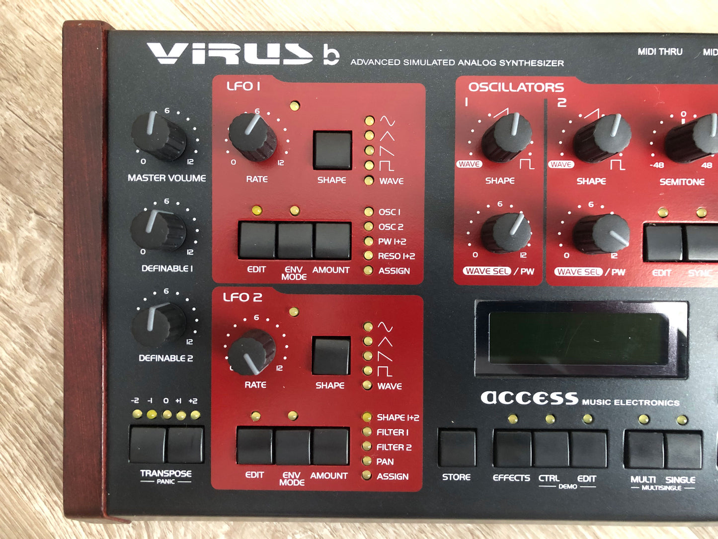 Access Virus B Desktop, New Tacts, Power Filter Cap, Battery + PSU, OS 4.9