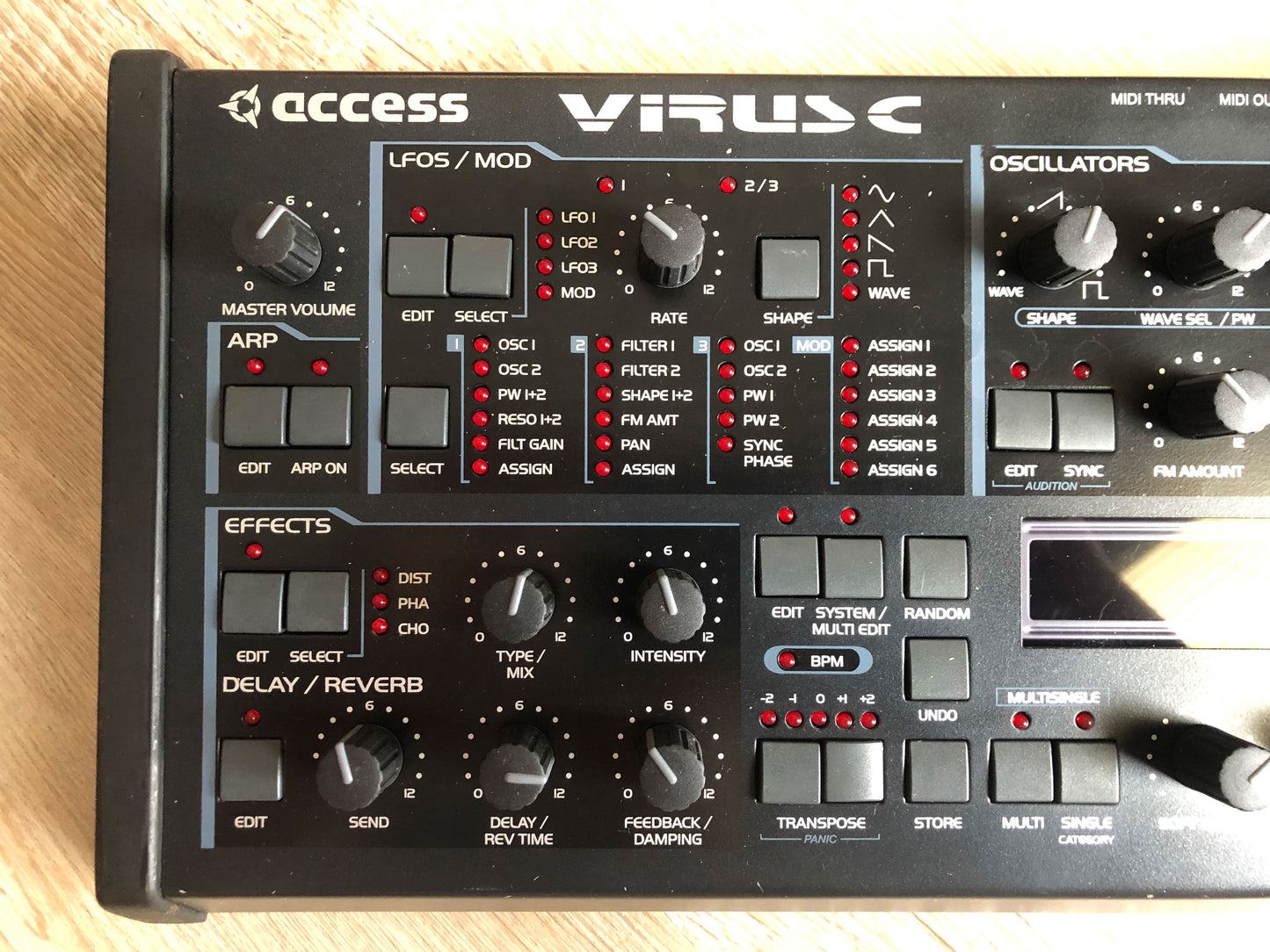 Access Virus C Desktop, New Tacts, Power Filter Cap, Battery + PSU, OS 6.5