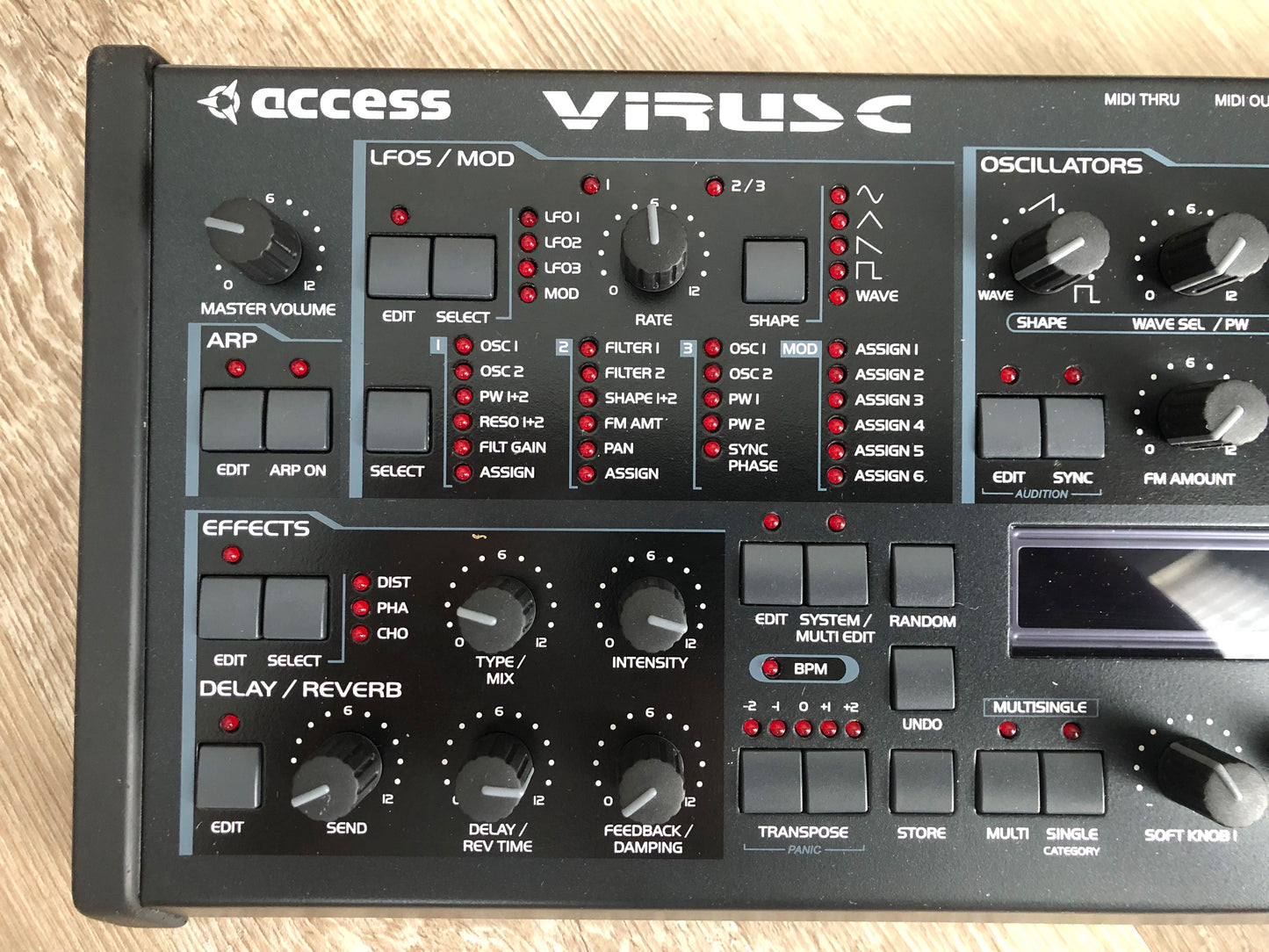 Access Virus C Desktop, New Tacts, Power Filter Cap, Battery + PSU, Excellent Condition