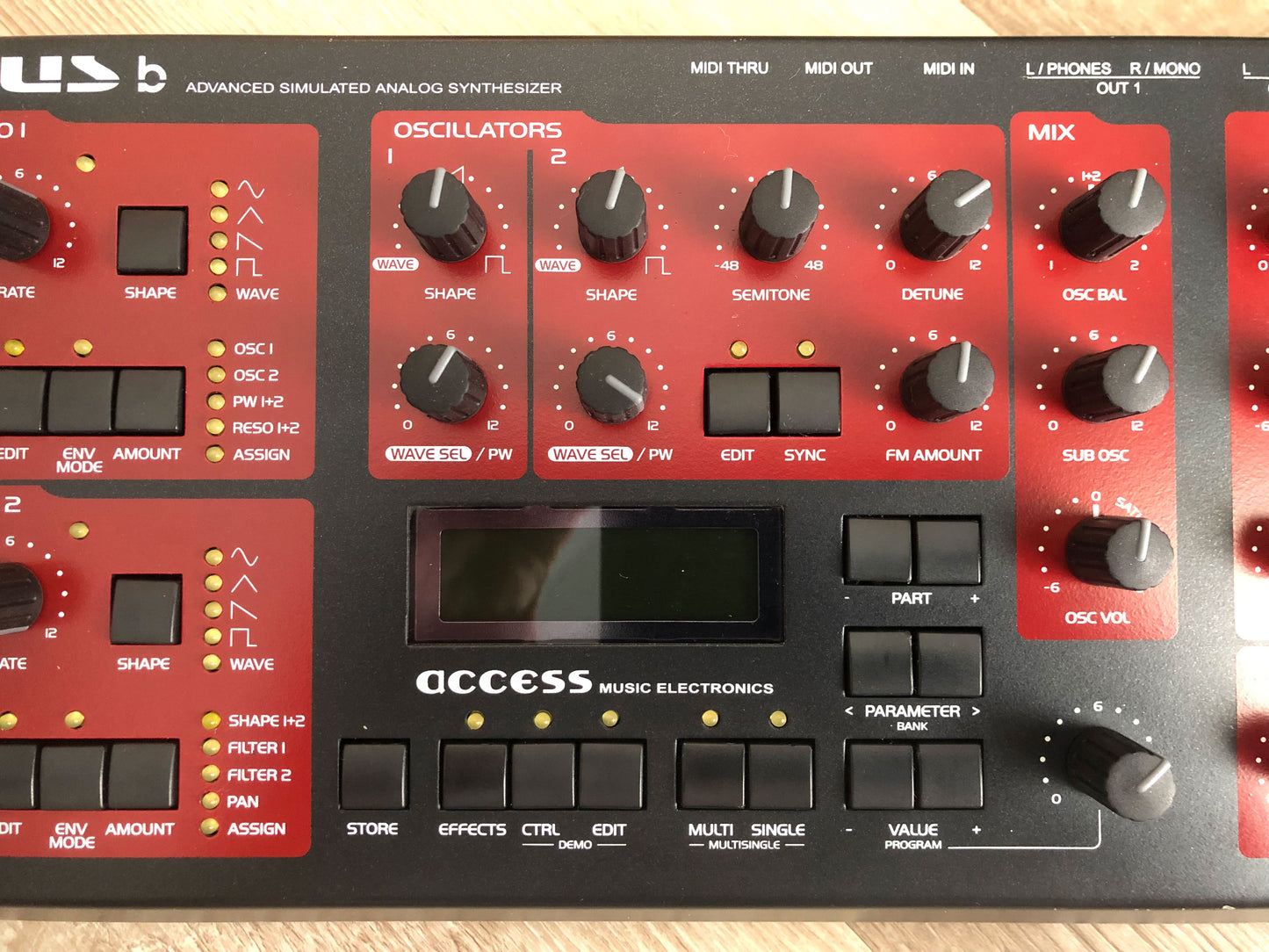 Access Virus B Desktop, New Tacts, Power Filter Cap, Battery + PSU, OS 4.9