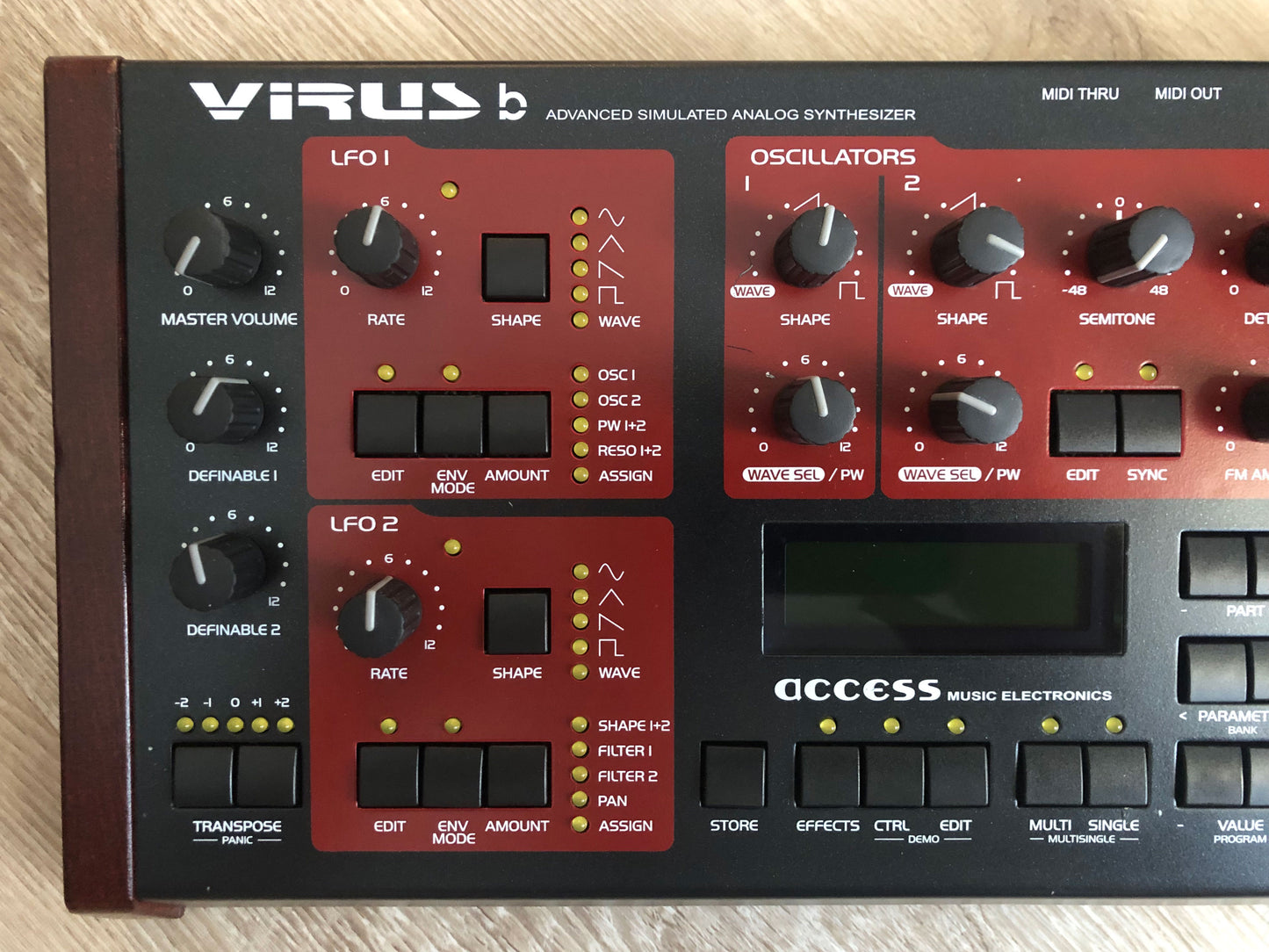 Access Virus B Desktop, All New Tacts, Power Filter Cap, Battery + PSU, OS 4.9