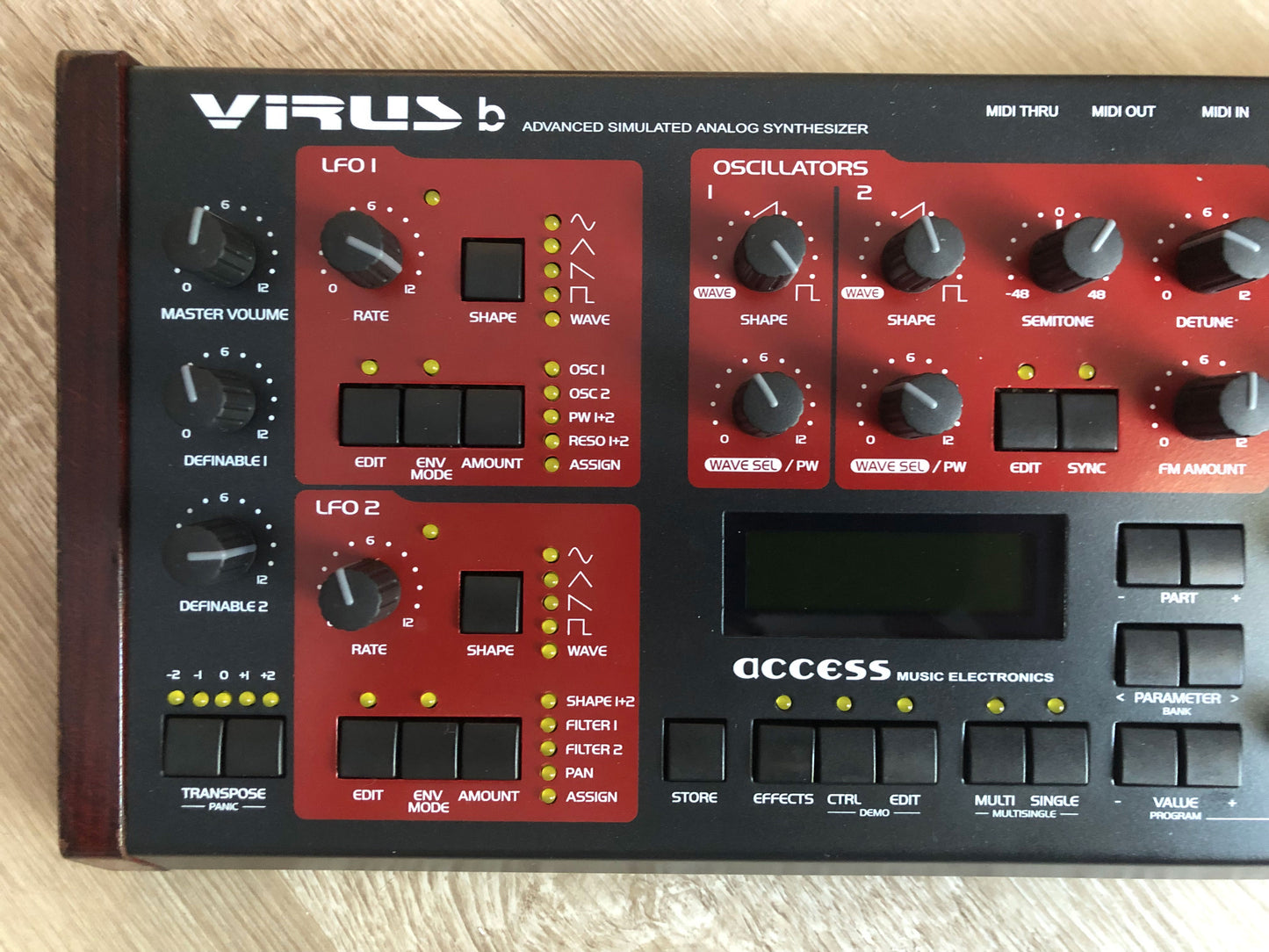 Access Virus B Desktop, All New Tacts, Power Filter Cap, Battery + PSU, OS 4.9