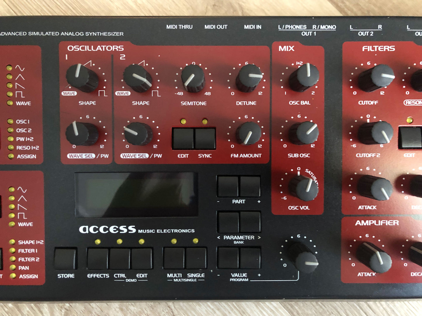 Access Virus B Desktop, All New Tacts, Power Filter Cap, Battery + PSU, OS 4.9