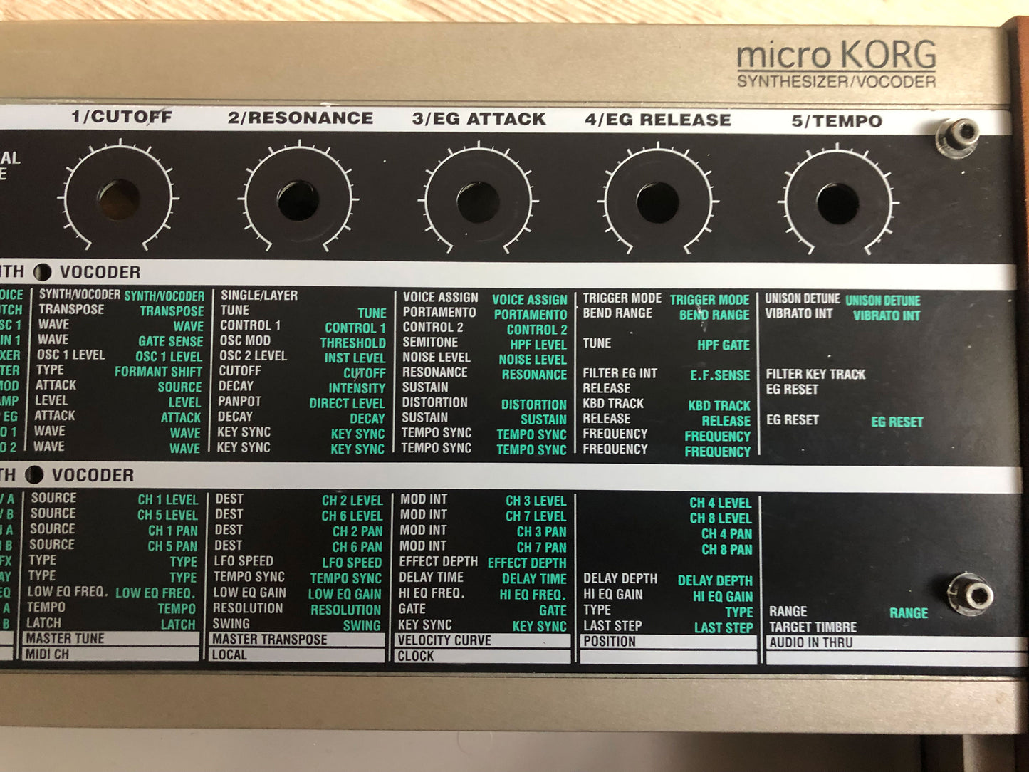 MicroKorg Chassis w/ Faceplate & Wood Sides in Good Condition