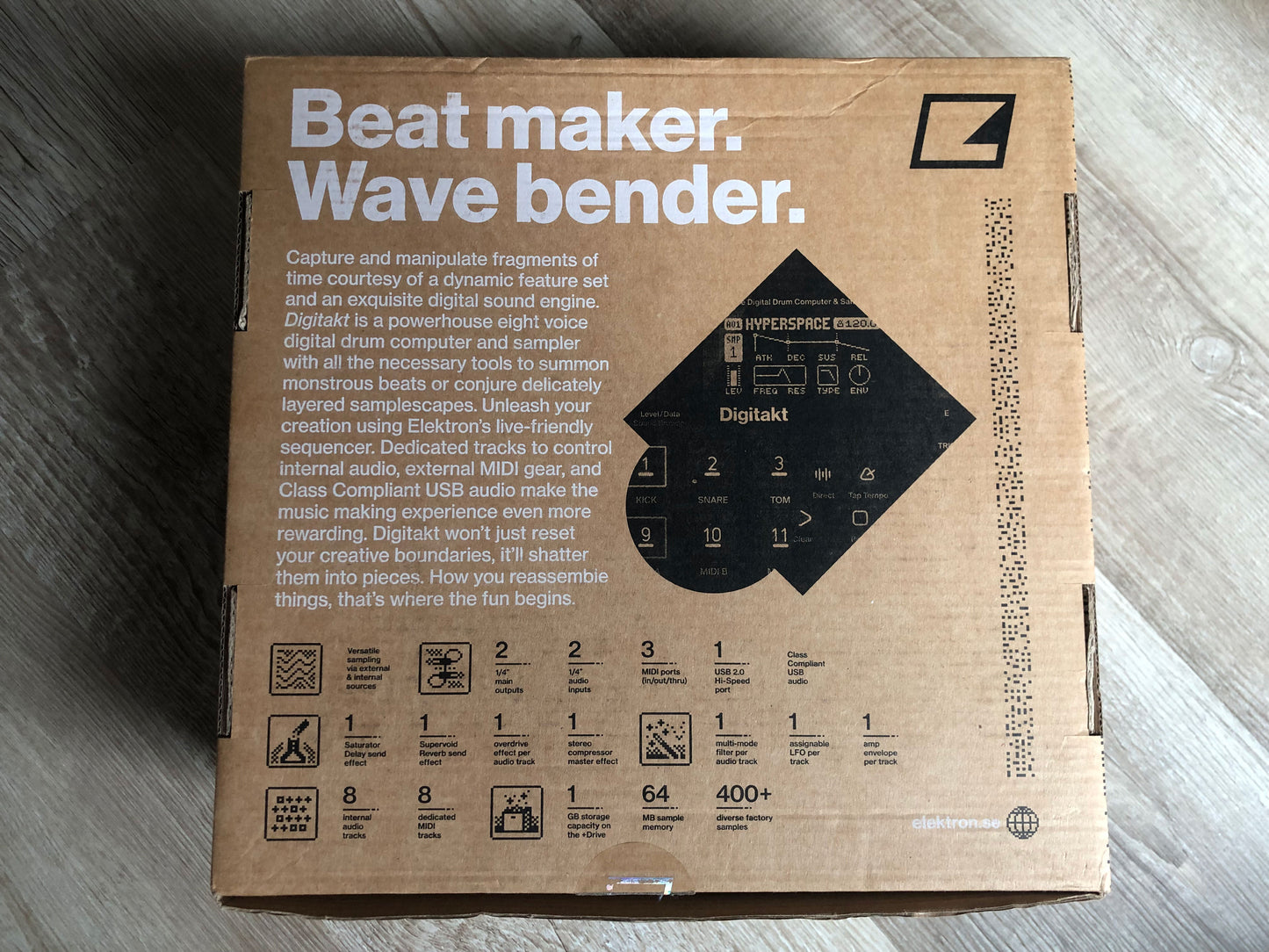 Elektron Digitakt in Excellent Condition w/ OG PSU, Box, Packing, Manual