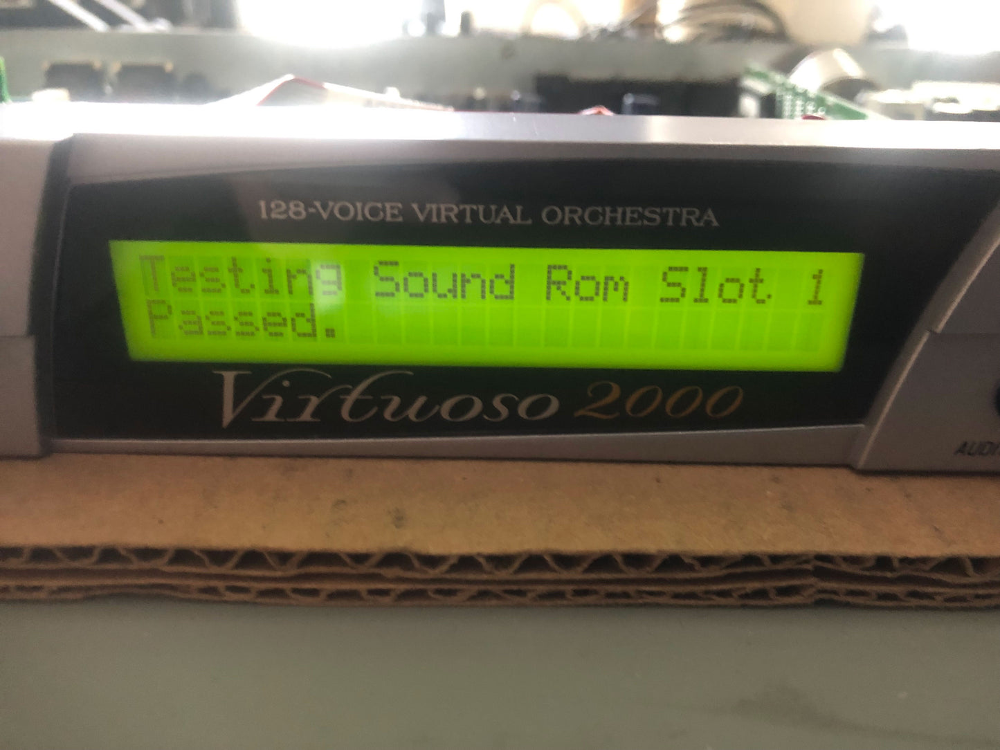 E-MU Virtuoso in Excellent Condition w/ Both Orchestral ROMS, Rack Ears, & New Encoder