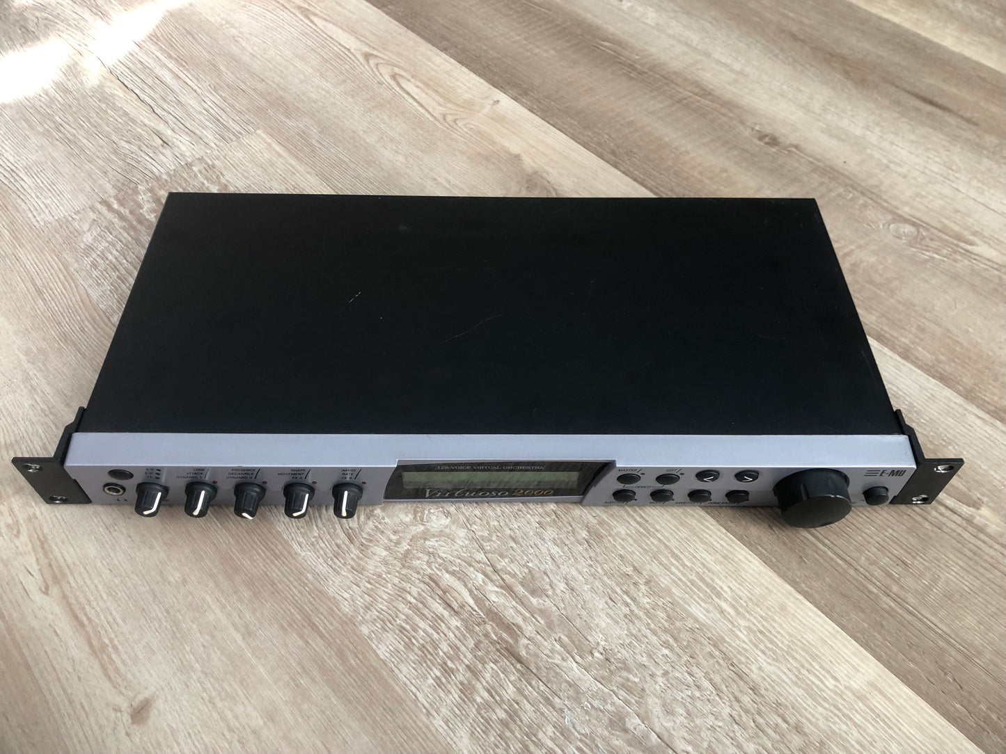 E-MU Virtuoso in Excellent Condition w/ Both Orchestral ROMS, Rack Ears, & New Encoder