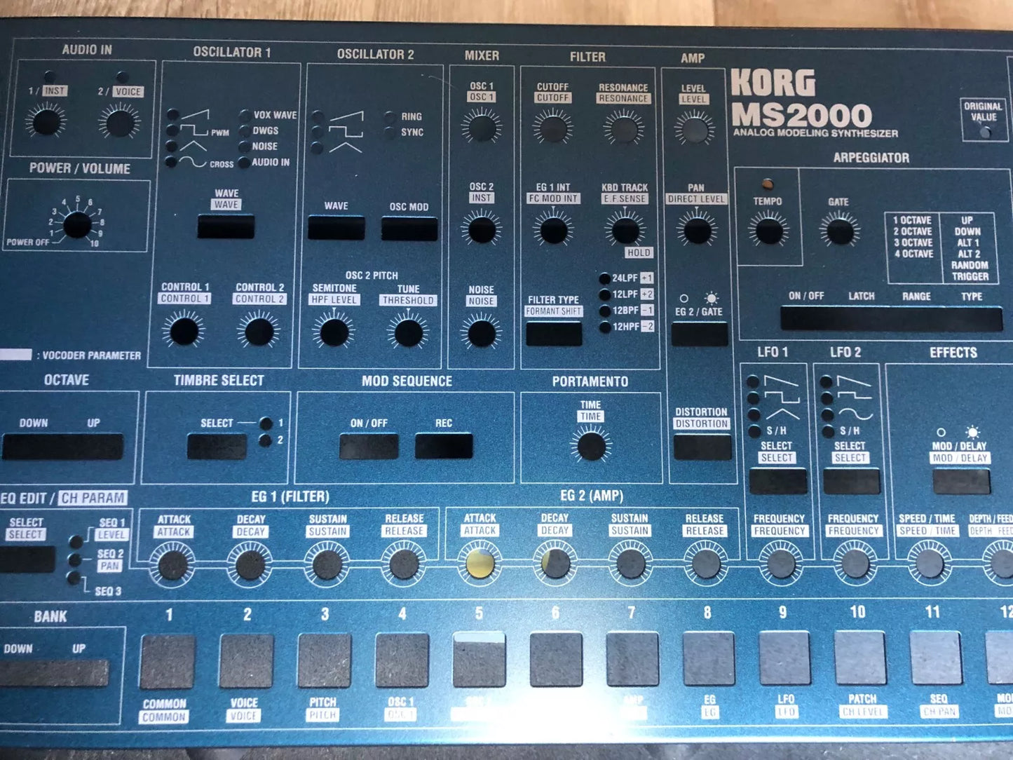 Korg MS2000 Top and Bottom Frame in Excellent Condition