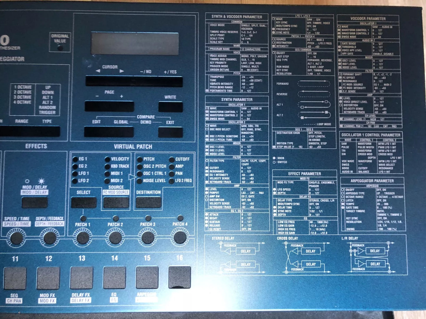 Korg MS2000 Top and Bottom Frame in Excellent Condition