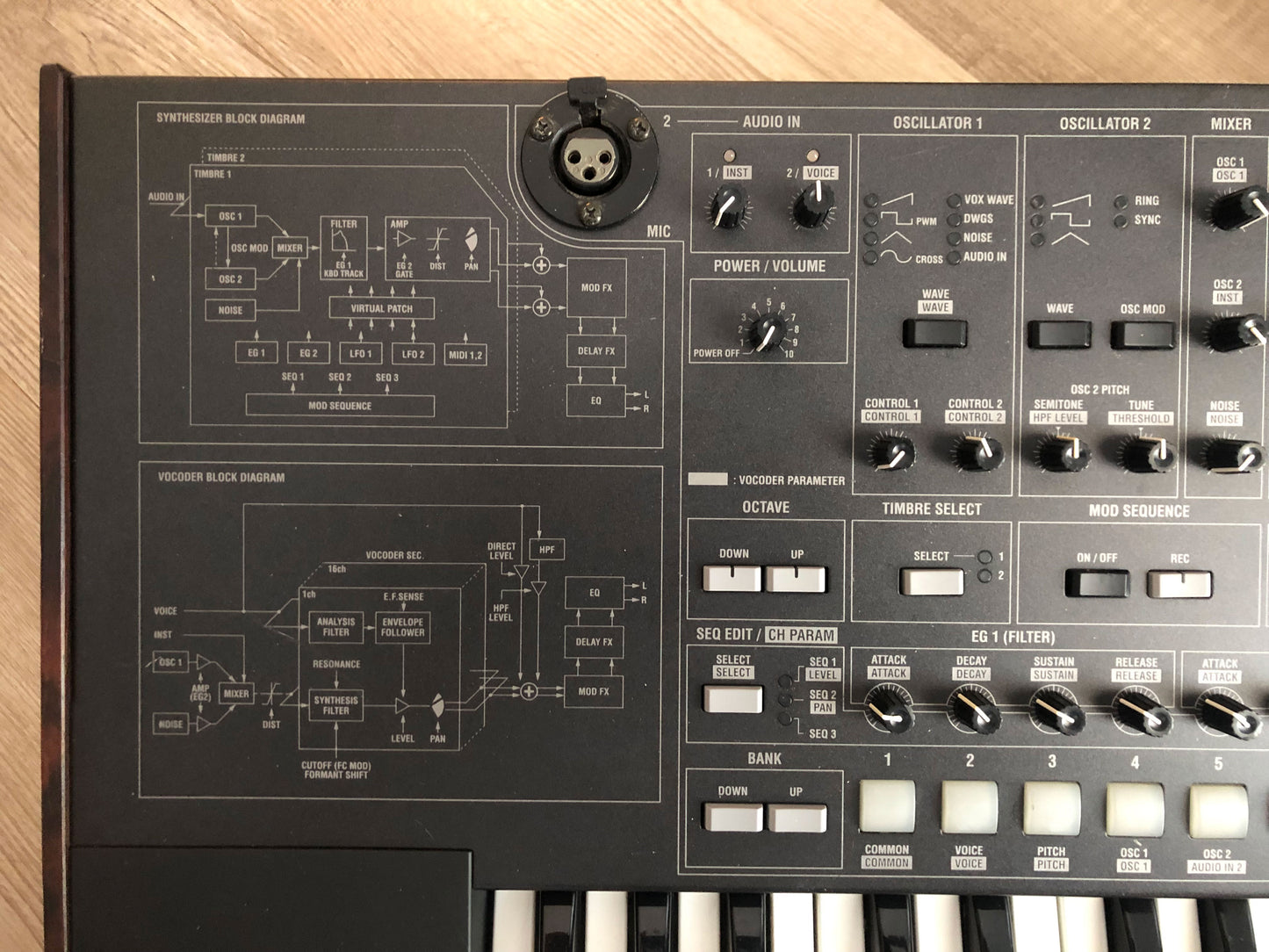 Korg MS2000B in Good Condition w/ Original Power Supply (No Mic)