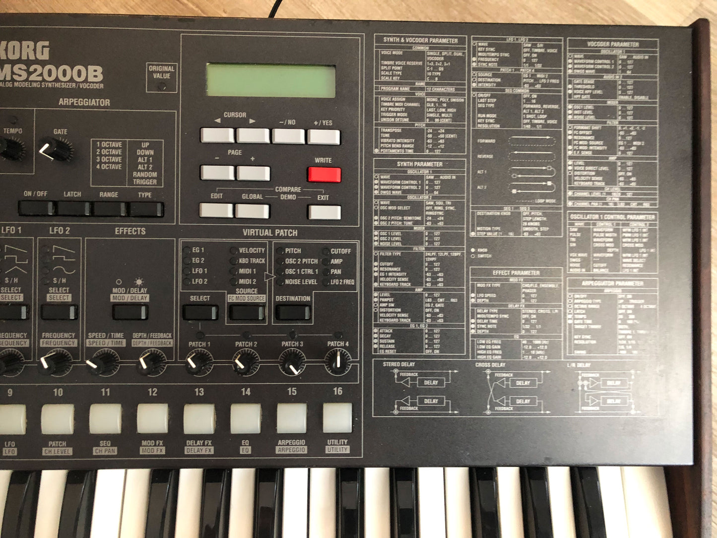 Korg MS2000B in Good Condition w/ Original Power Supply (No Mic)