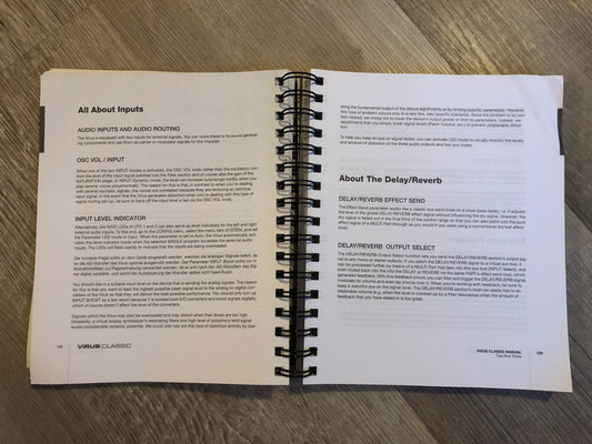 Access Virus Classic / B User Manual (OS 4.8+) English & German