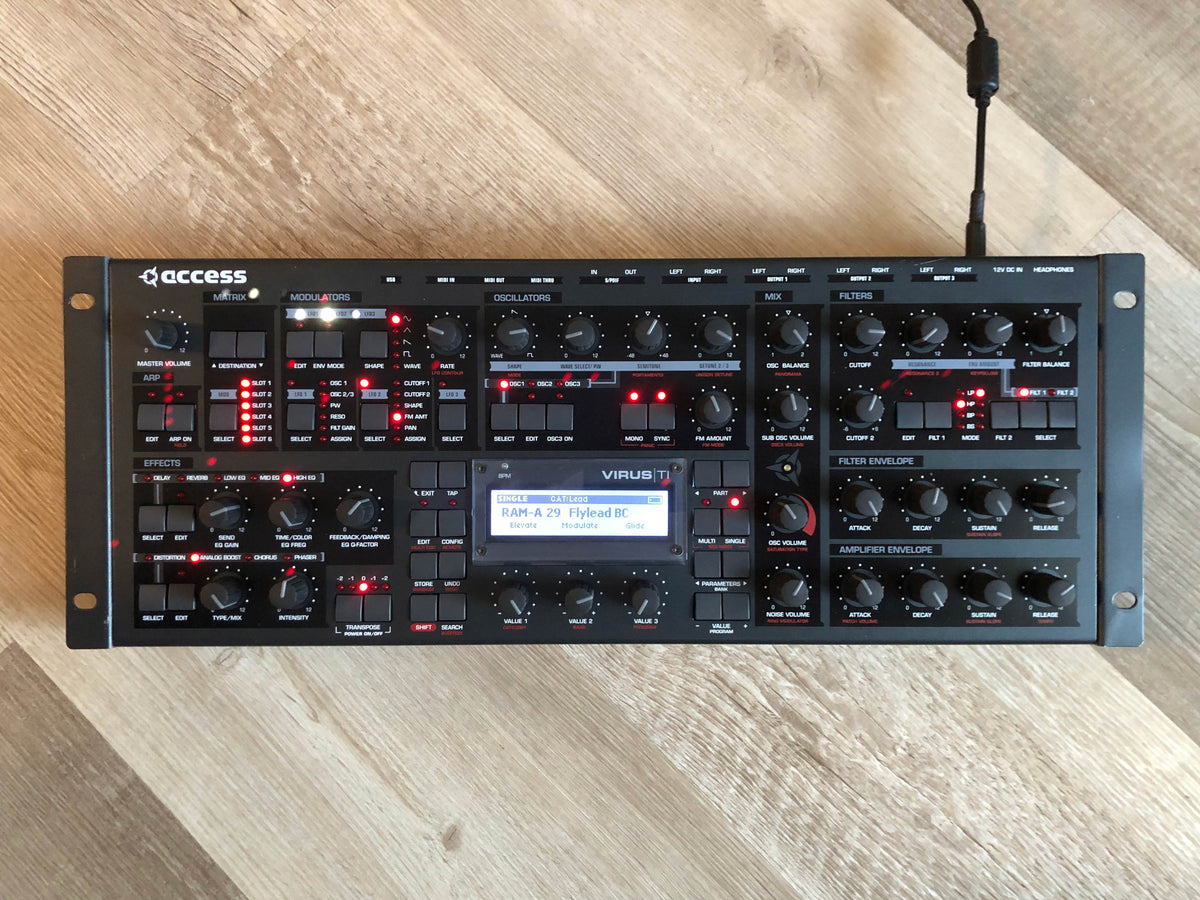 Access Virus TI Rack w/ All New Tacts, New Battery, PSU + HQ USB Cable