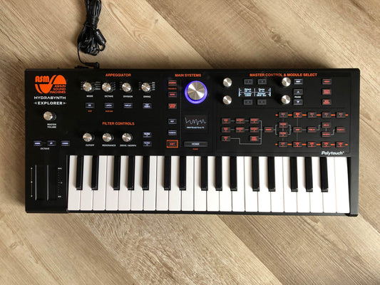 ASM Hydrasynth Explorer Polyphonic Wave Morphing Synthesizer w/ OG Box, Manual + PSU
