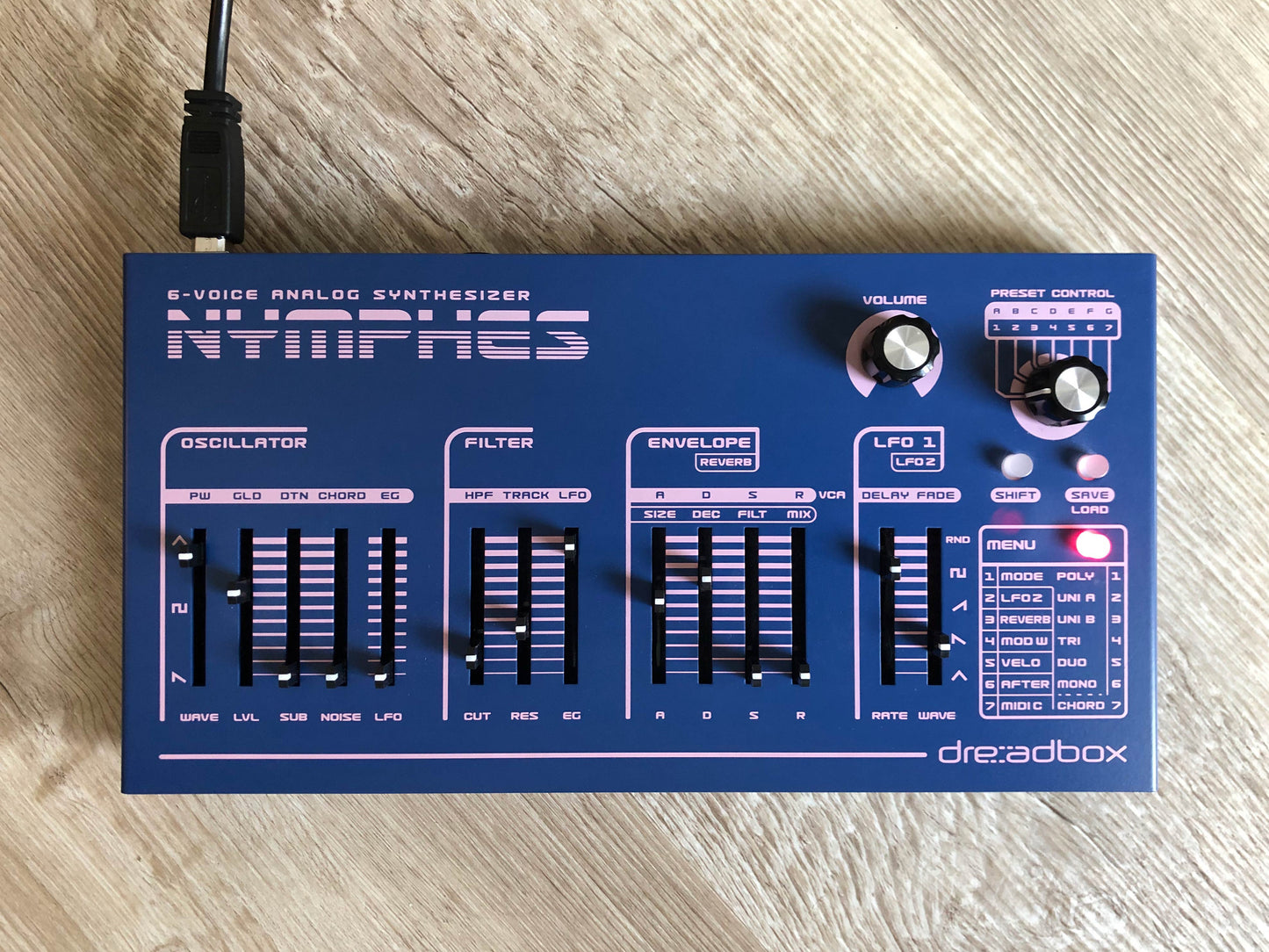 Dreadbox Nymphes 6-Voice Analog Synthesizer Near-Mint w/ Original Box