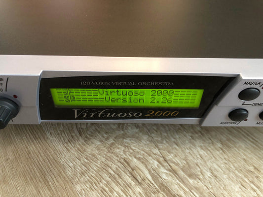 E-MU Systems Virtuoso 2000 Synthesizer Sound Module w/ New Encoder + Rack Ears