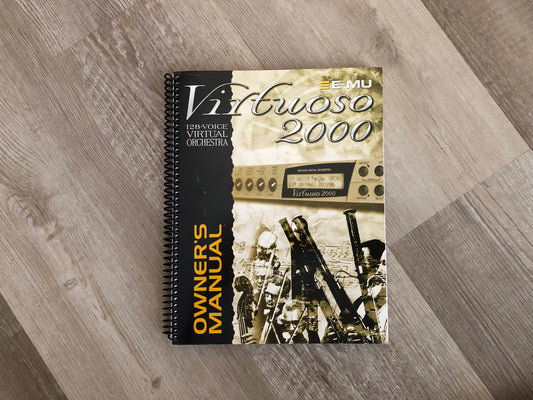 E-MU Systems Virtuoso 2000 Original Manual w/ Printed Manual Addendum