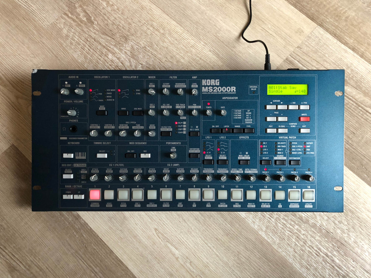 Korg MS2000R Analog Modeling Rack Synthesizer w/ Power Supply