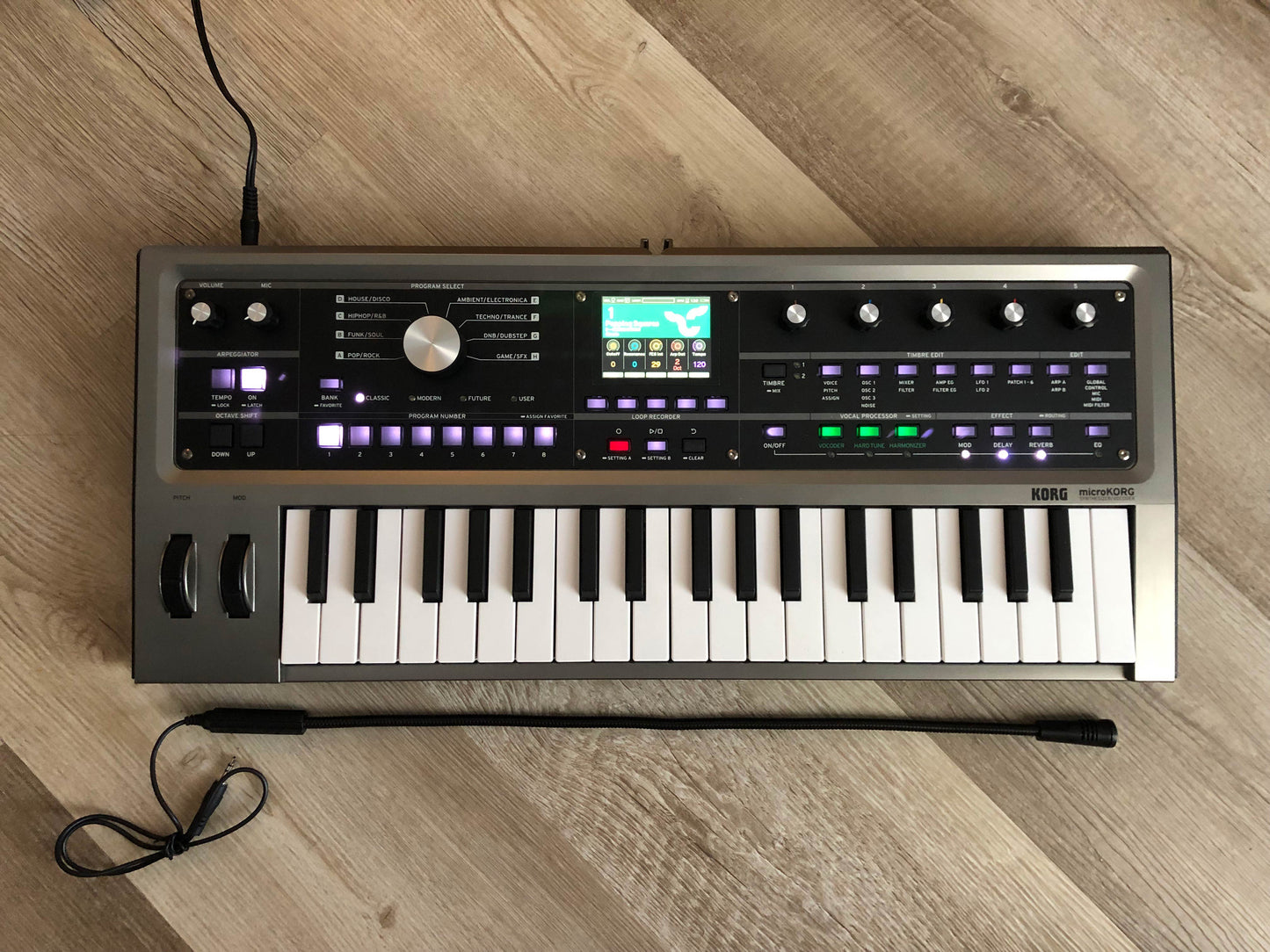 MicroKorg 2 Synthesizer & Vocoder w/ OG Mic, PSU + Quick Start Guide