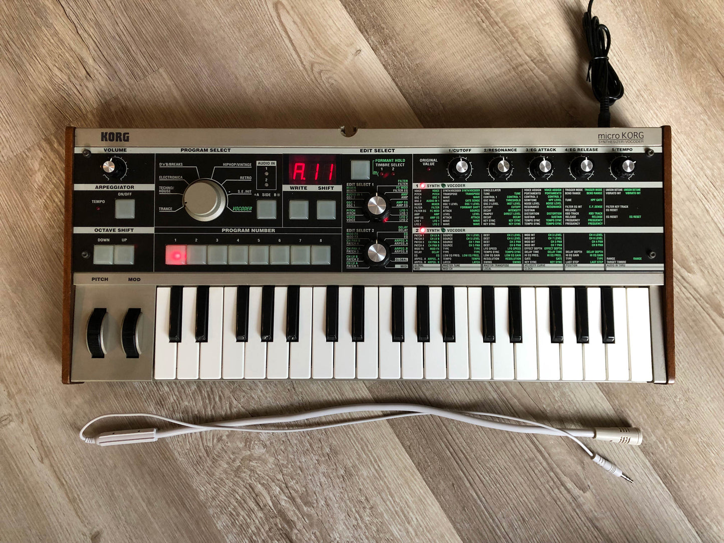 MicroKorg w/ All New Pots & Tacts, New Mic + Aftermarket PSU