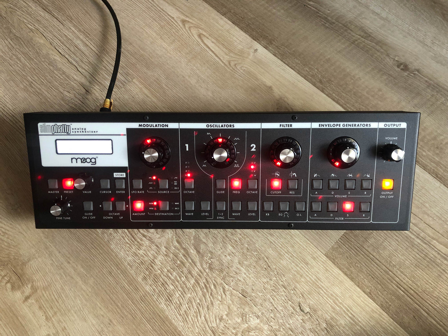 Moog Slim Phatty Analog Synthesizer w/ Original Box + Rack Ears