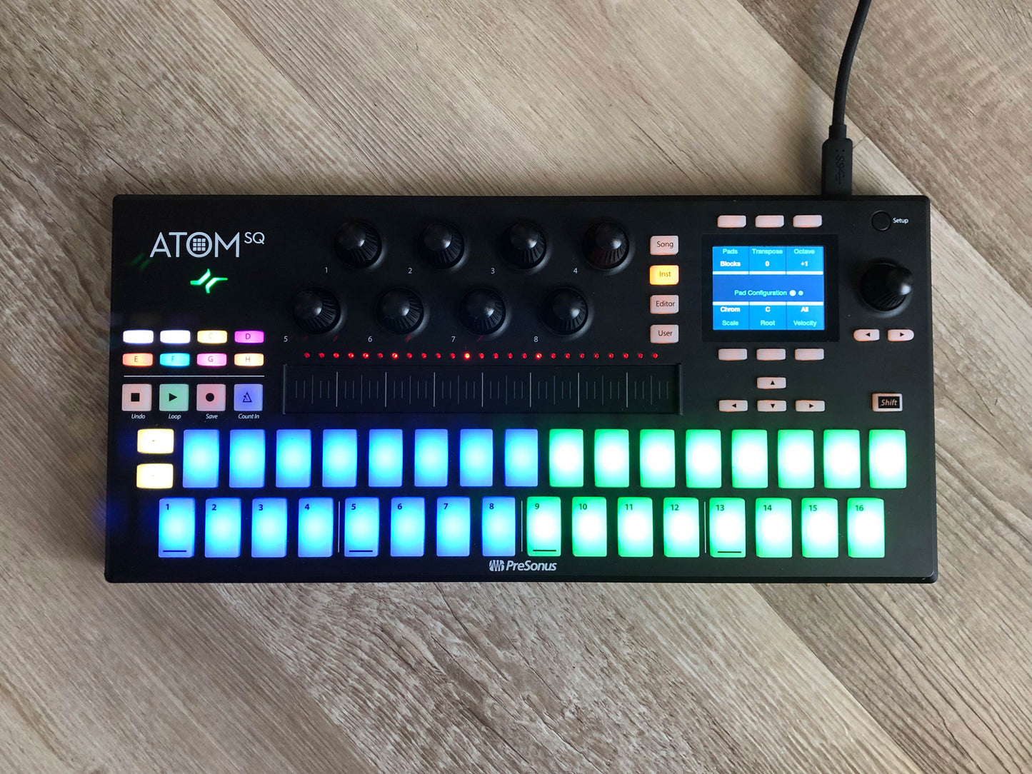 PreSonus ATOM SQ Hybrid MIDI Keyboard / Pad Controller w/ OG USB Cable