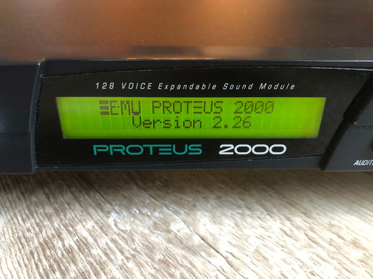 E-MU Systems Proteus 2000 Synthesizer w/ Composer & Mo' Phatt ROMs, New Encoder + Rack Ears