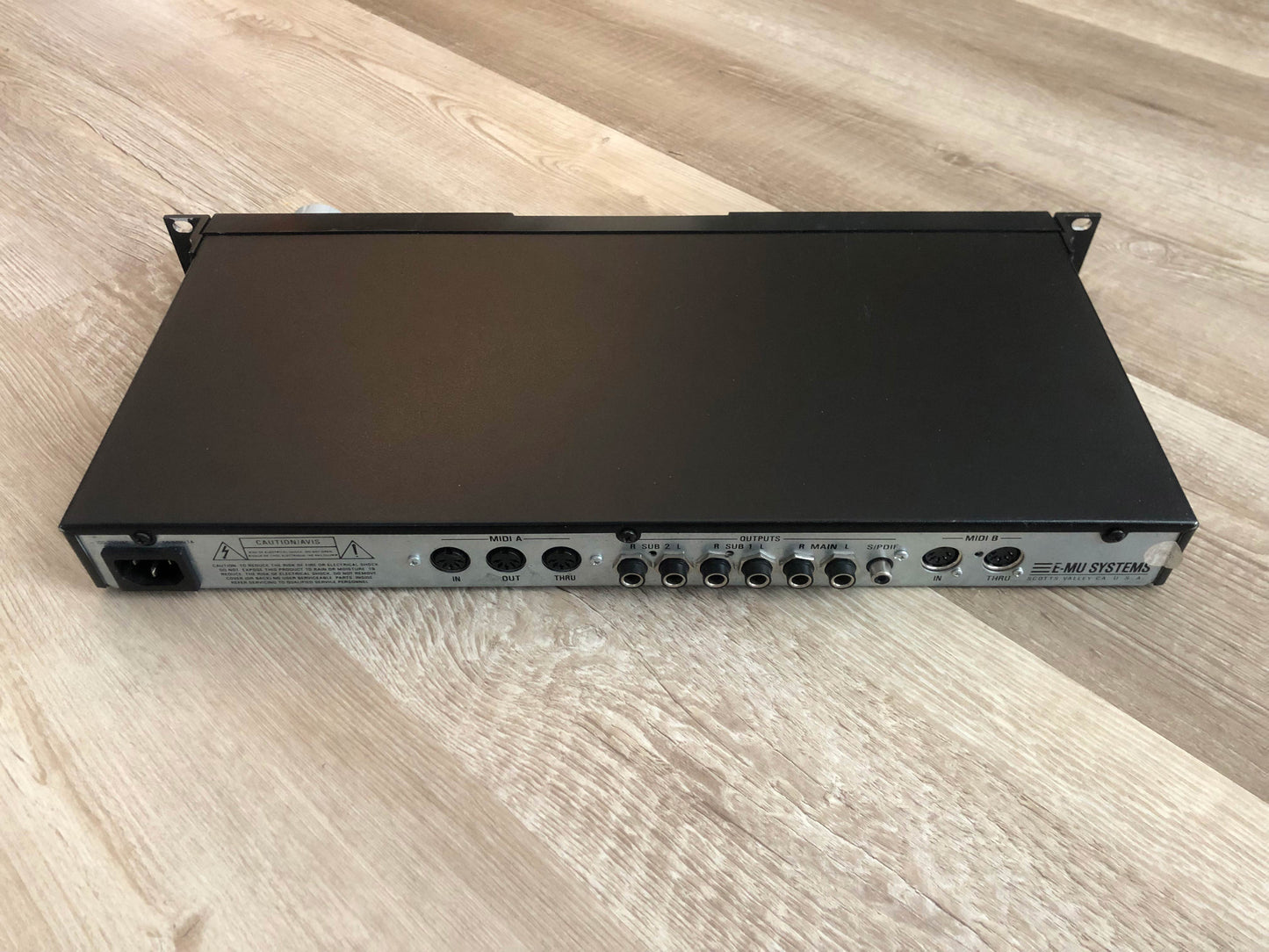 E-MU Systems Proteus 2000 Synthesizer Sound Module w/ New PSU & Encoder + Rack Ears