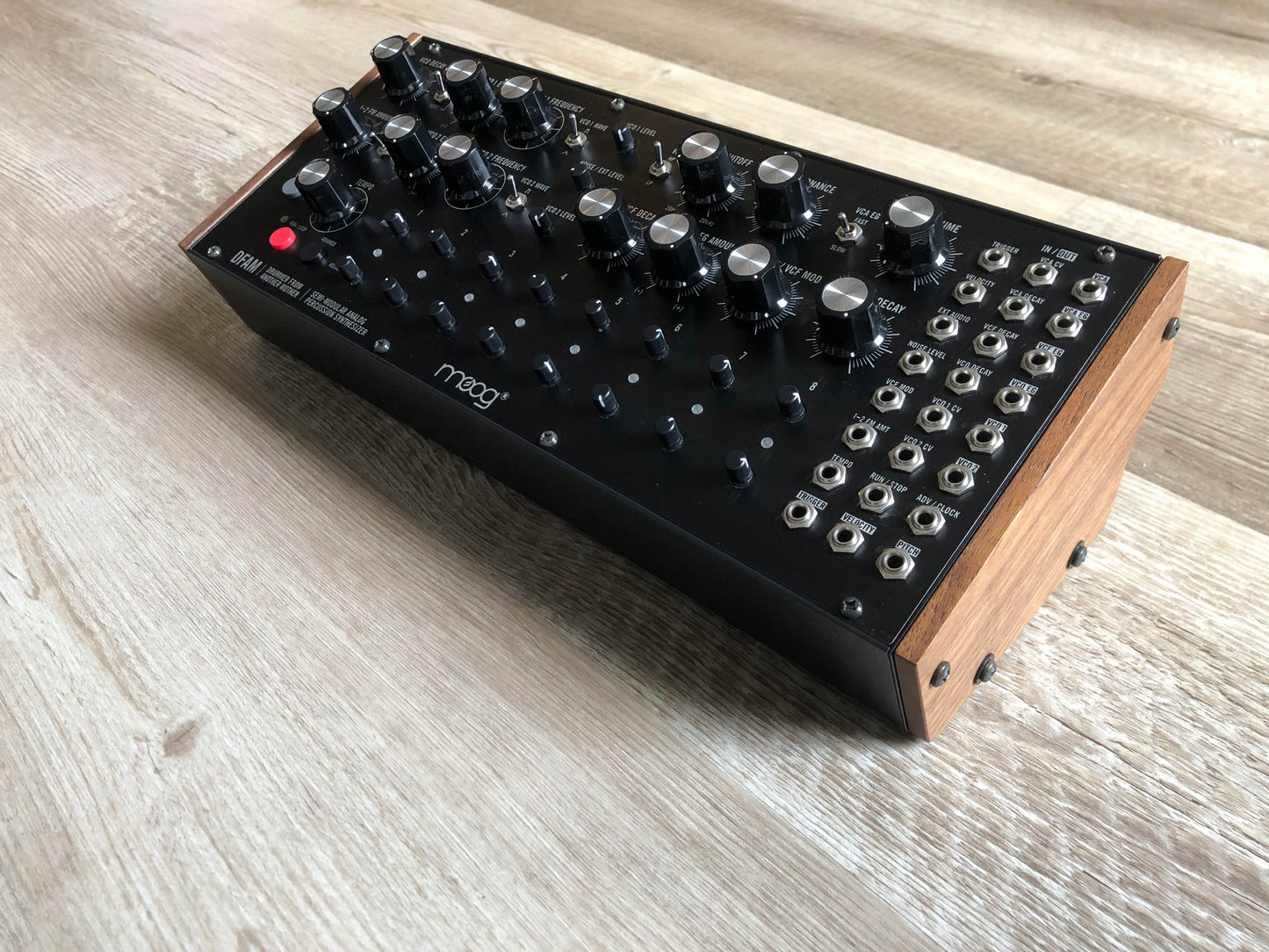 Moog DFAM Drummer From Another Mother w/ PSU, Patch Cables + Recipe Cards