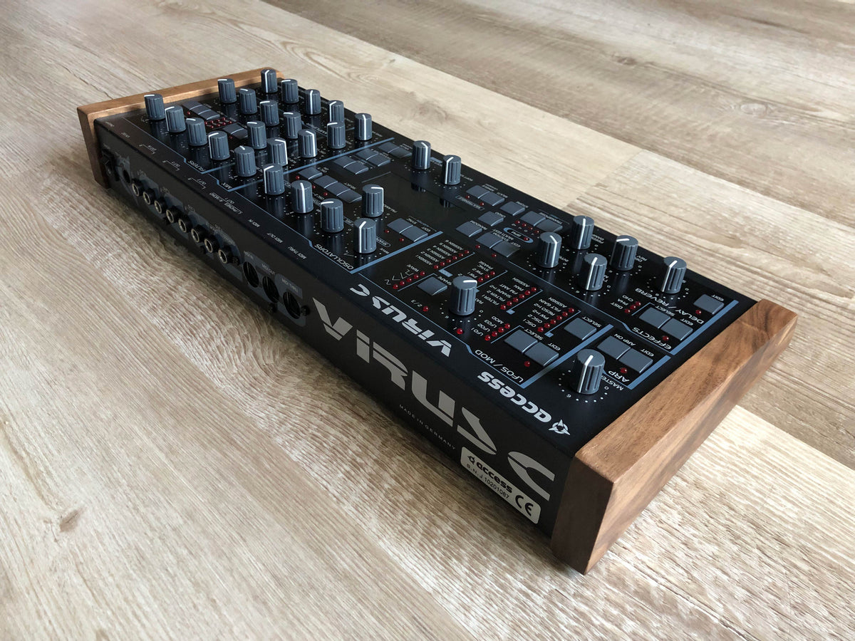 Access Virus C Desktop w/ All New Tacts, Power Caps, Battery + Custom LUX PMVA Display & Walnut Wood Sides
