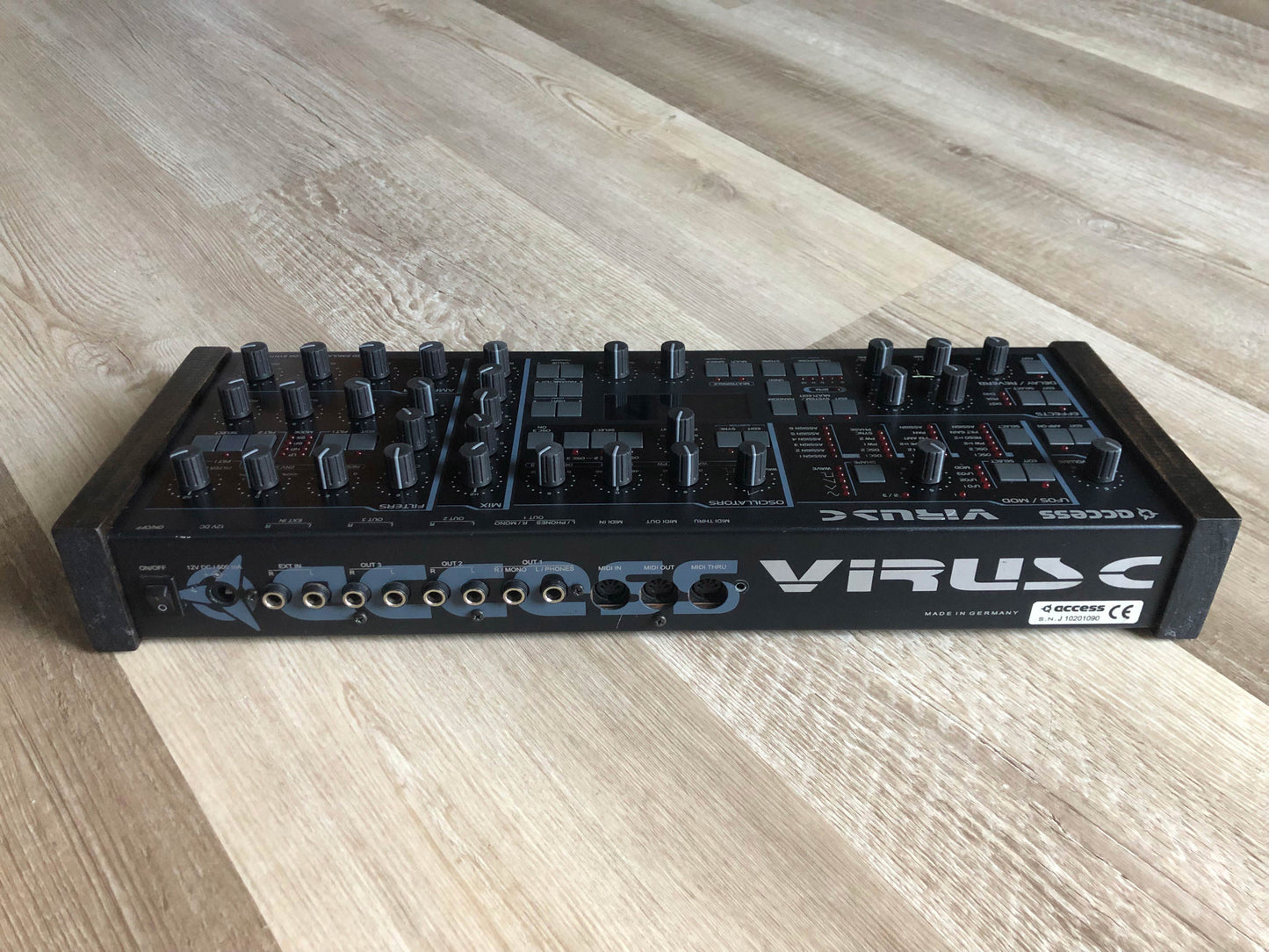 Access Virus C Desktop, New Power Filter Cap + Battery, Low-Hours All-ALPS Panel Board, Custom Wood Sides + LUX PMVA LED