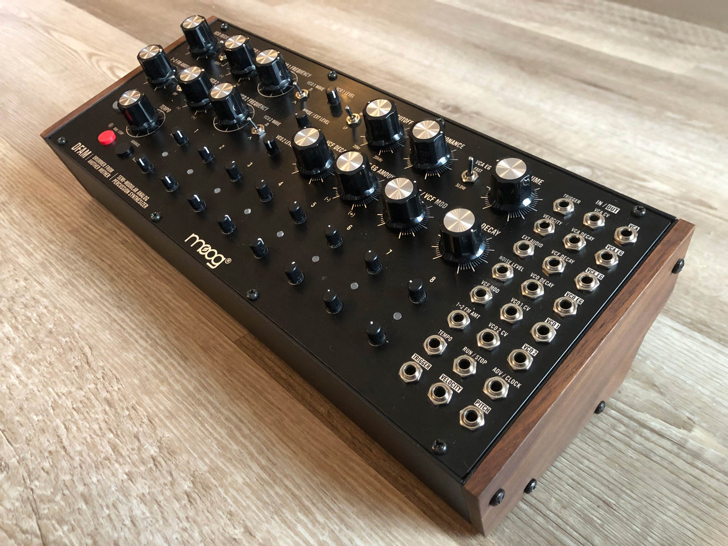 Moog DFAM Drummer From Another Mother Analog Percussion Synthesizer w/ OG Box, Patch Cables + PSU
