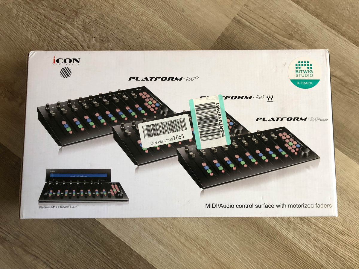 Icon Platform M+ USB MIDI DAW Controller w/ Motorized Faders & Transport Controls