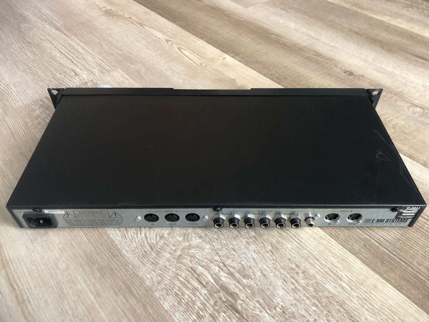 E-MU Systems Proteus 2000 w/ 3 ROMS, Rack Ears, + New Encoder