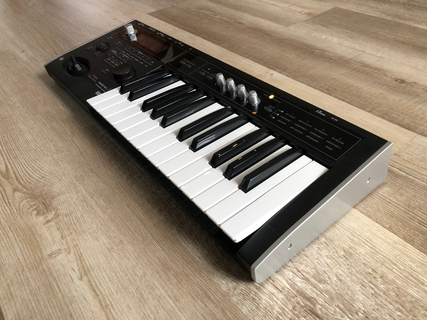 Korg MicroX w/ Orange Carrying Case + Aftermarket PSU