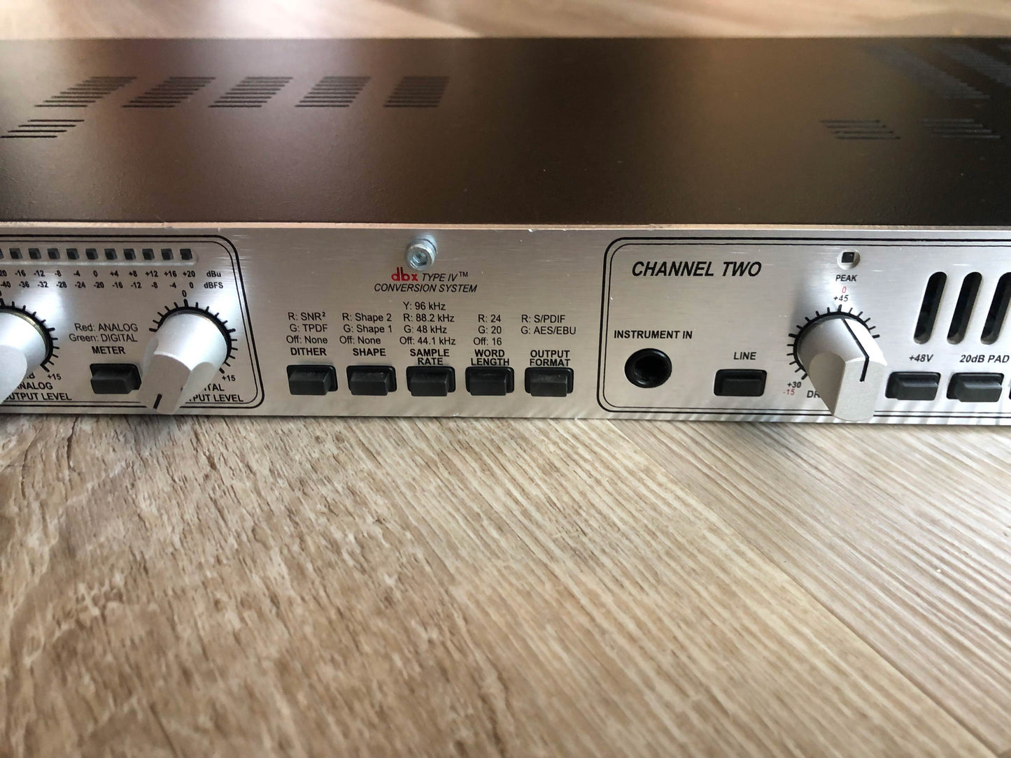 DBX 386 Dual Vacuum Tube Preamp w/ New Tubes, New Caps in Analog Path, Lubed & Calibrated
