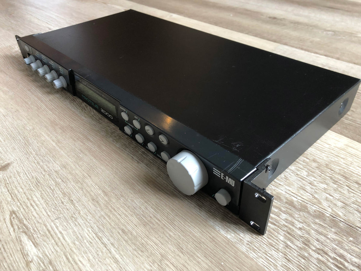 E-MU Systems Proteus 2000 Synthesizer Sound Module w/ New Encoder, New Modern PSU + Rack Ears