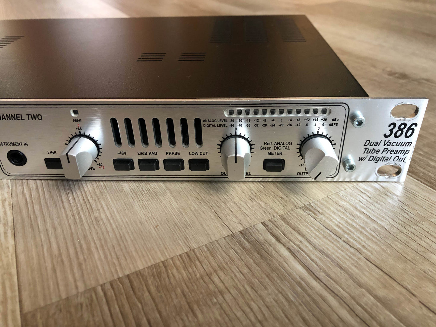 DBX 386 Dual Vacuum Tube Preamp w/ New Tubes, New Caps in Analog Path, Lubed & Calibrated