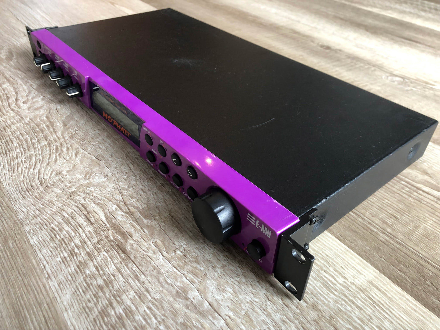 E-MU Systems Mo' Phatt Synthesizer Sound Module w/ New Encoder + Rack Ears