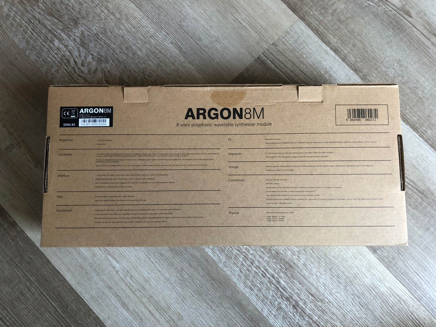 Modal Argon 8M Desktop / Rack Wavetable Synthesizer w/ the OG Box