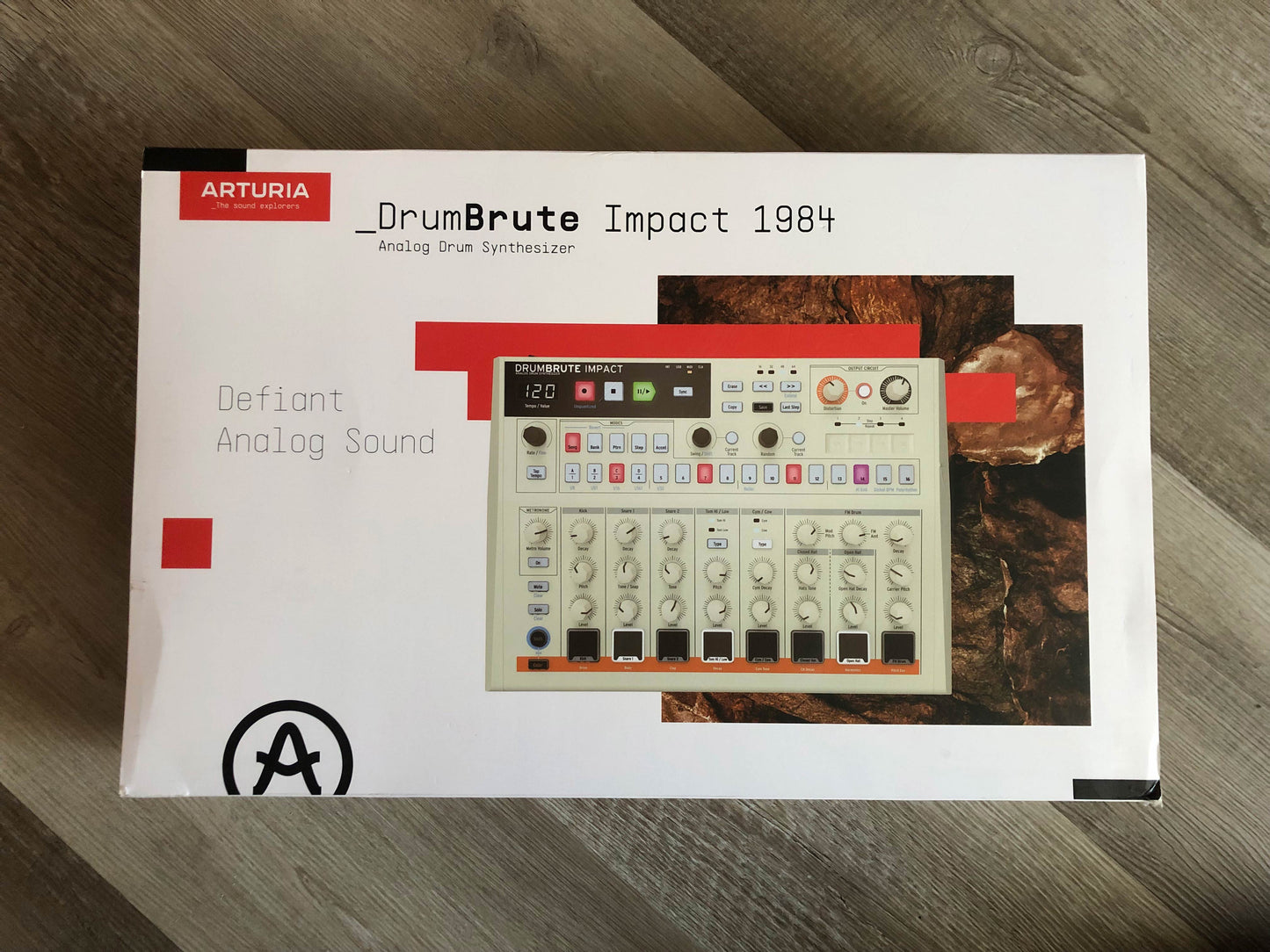 Arturia Drumbrute Impact 1984 Edition (White) Analog Drum Synthesizer, Mint w/ OG Box + PSU