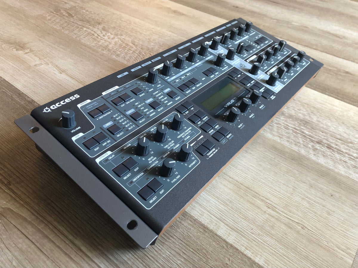 Access Virus TI2 Digital Synthesizer w/ Rack Mount Kit, New Battery + New PSU