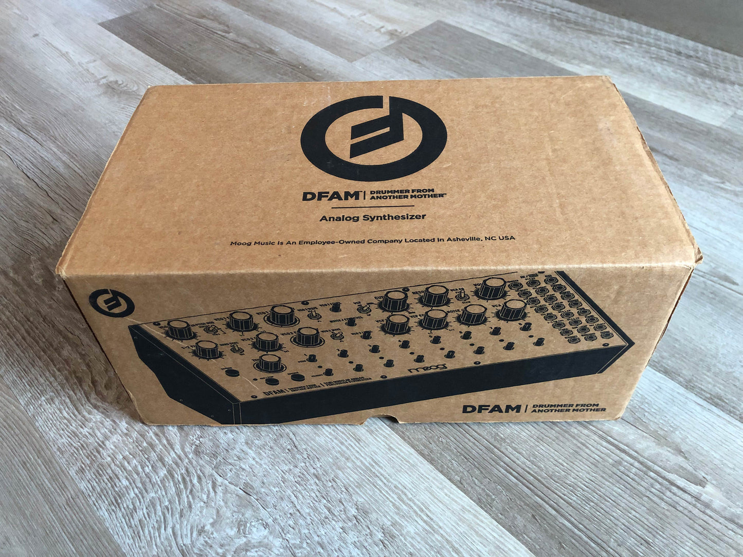 Moog DFAM Drummer From Another Mother Analog Percussion Synthesizer w/ OG Box, Patch Cables + PSU