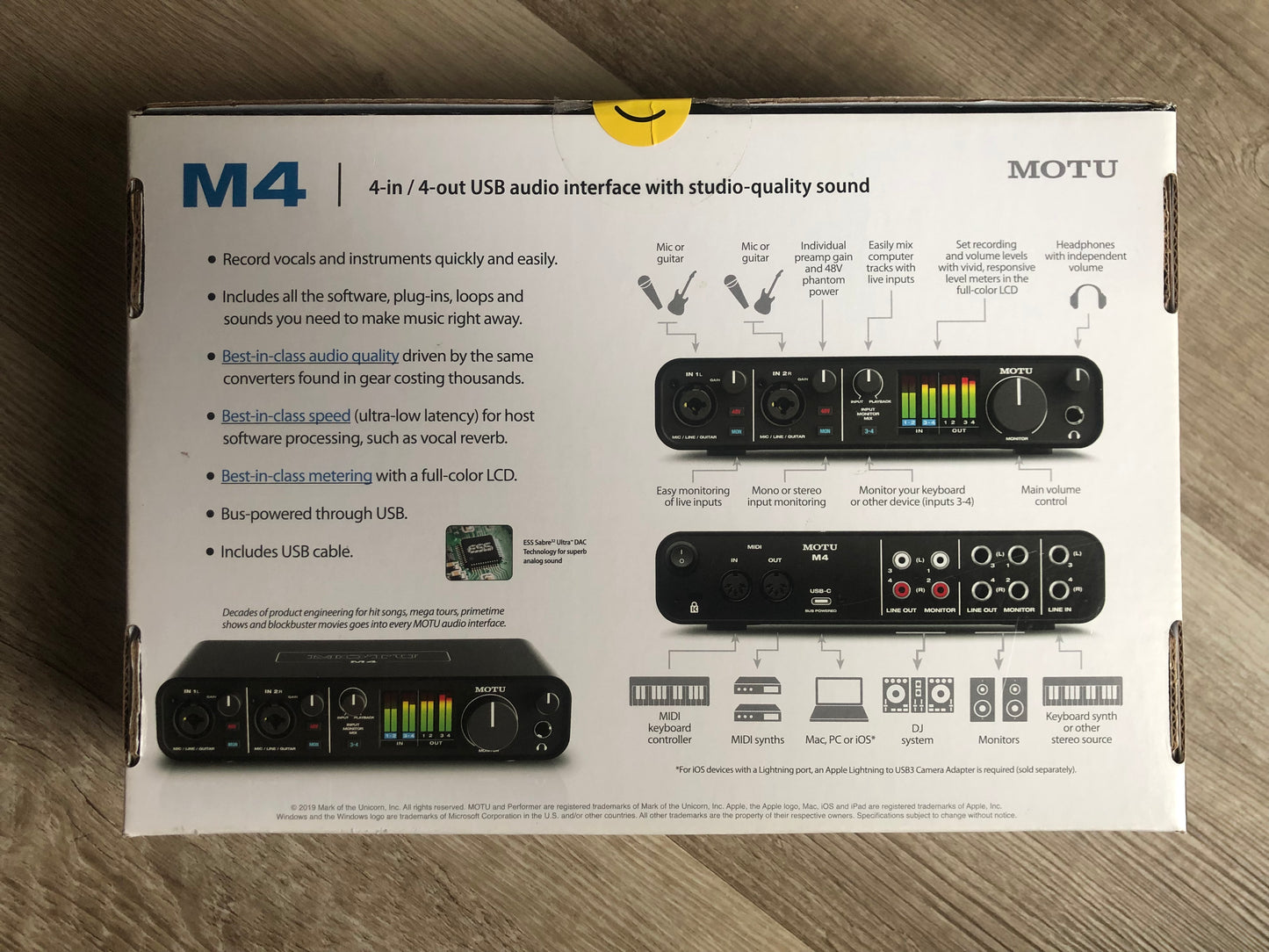 MOTU M4 4x4 USB-C Audio Interface