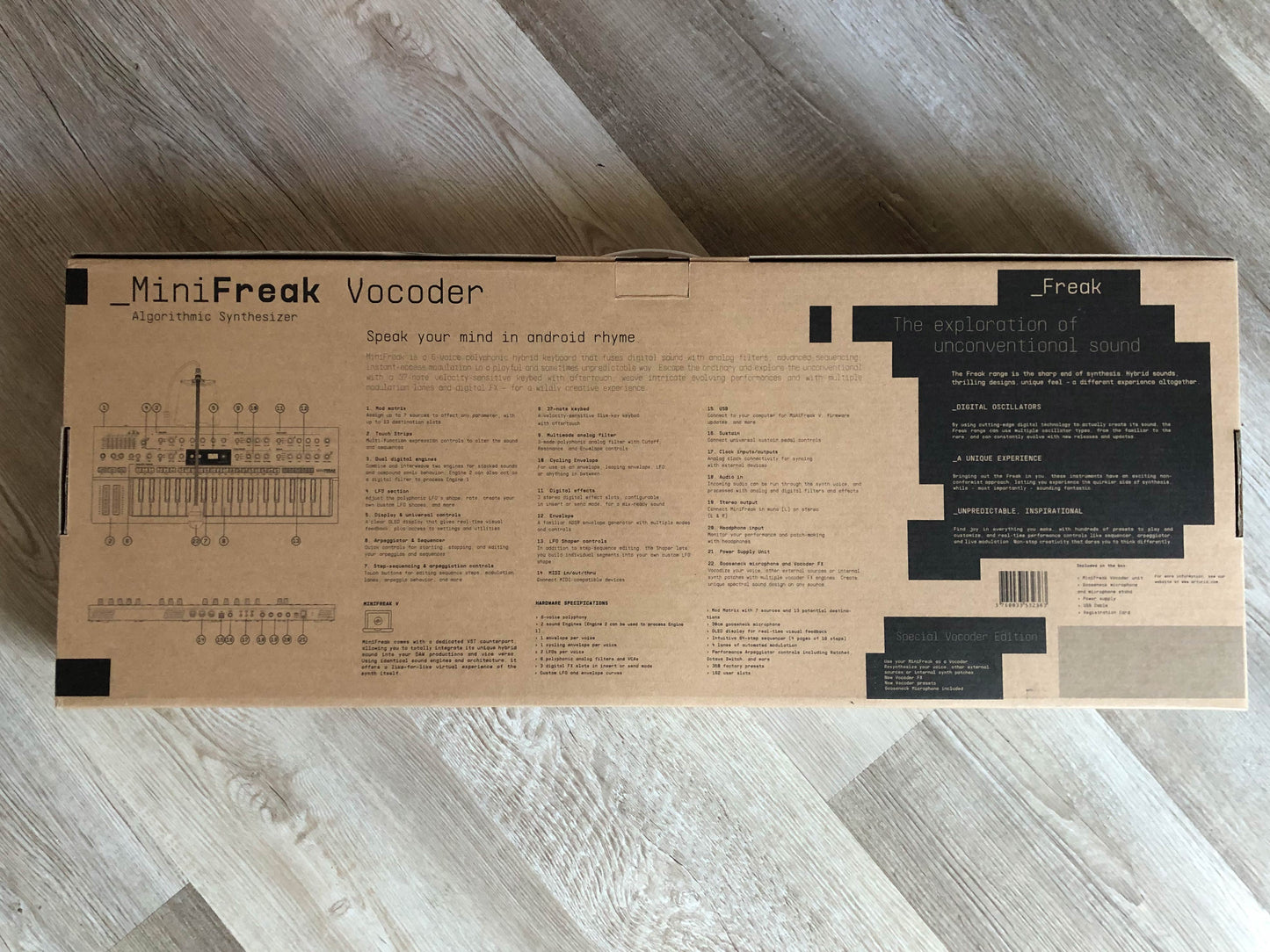 Arturia MiniFreak Vocoder Edition Hybrid Synthesizer w/ OG Box + Mic
